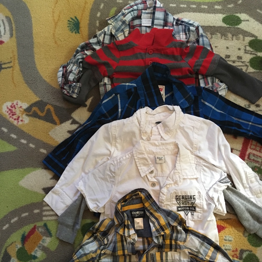 Bundle of 6 18-24 month boys long sleeves